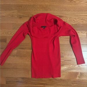 Lane Bryant Vibrant Red Cowl Neck Sweater